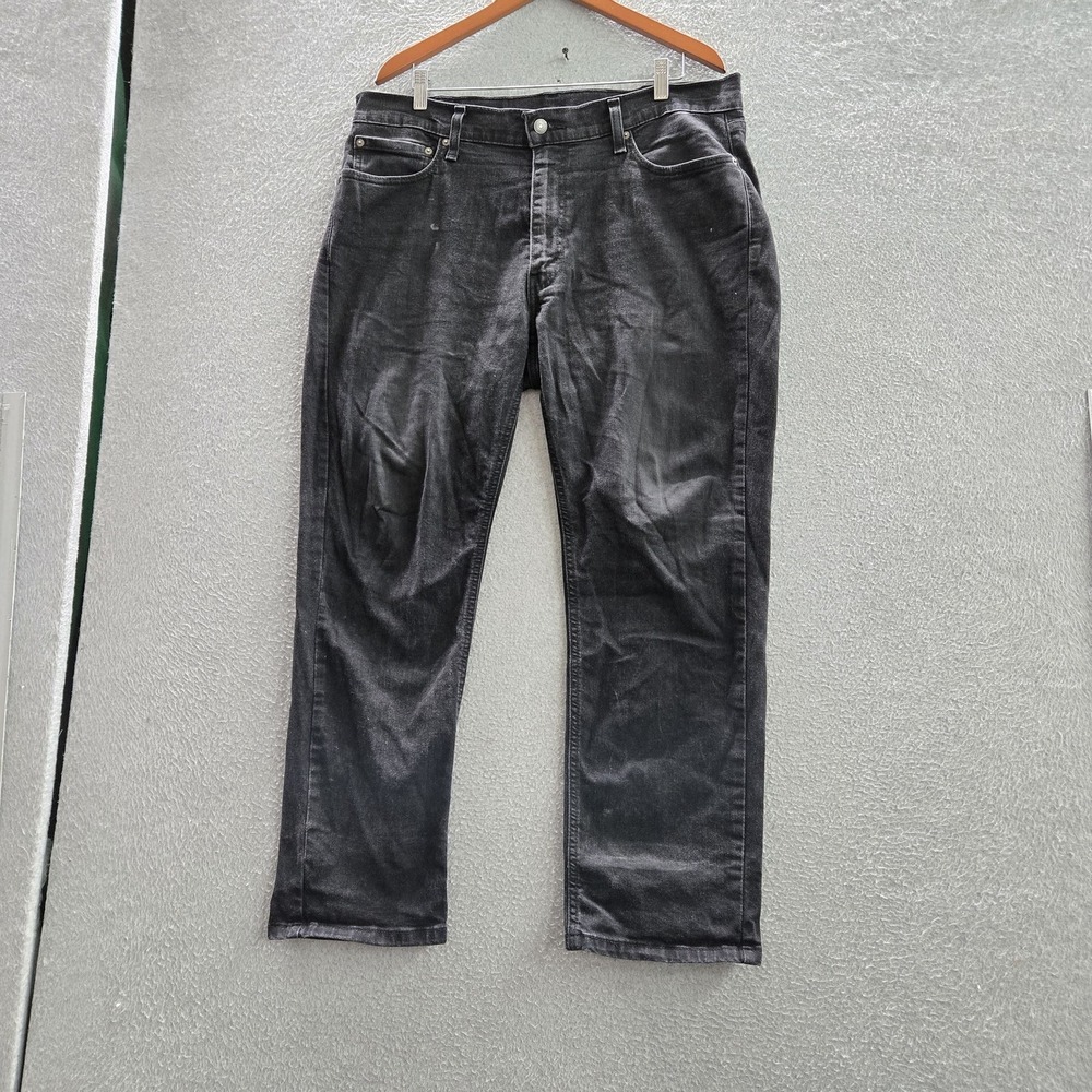 Levi's 541 Men Jeans 38X30 Black Denim Athletic Fit 29" Inseam READ